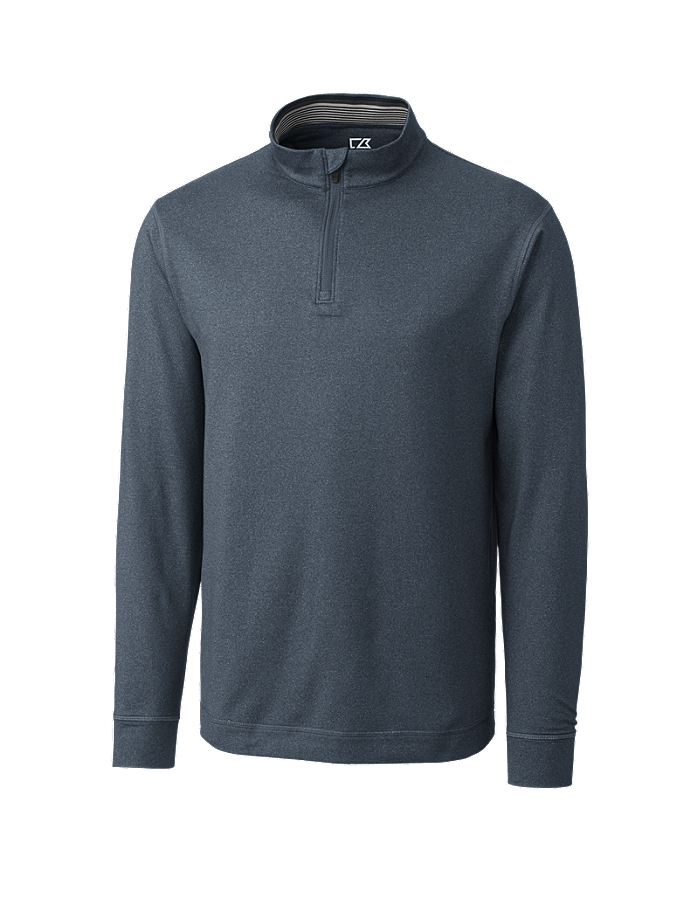 CUTTER & BUCK MCK00710 - Men's CB DryTec L/S Topspin Half Zip