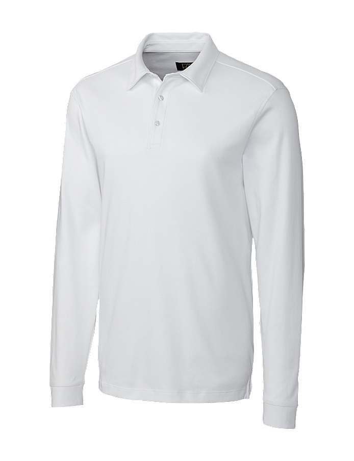 CUTTER & BUCK MCK00972 - Men's L/S Pima Belfair Polo
