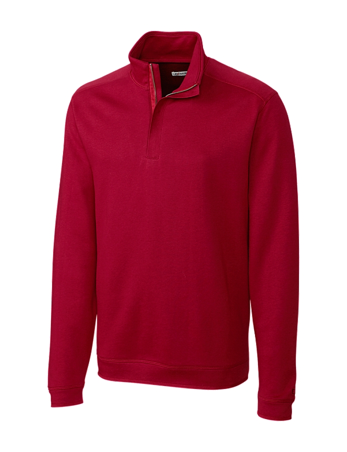 CUTTER & BUCK MCK00985 - Men's L/S Pima Decatur Half Zip