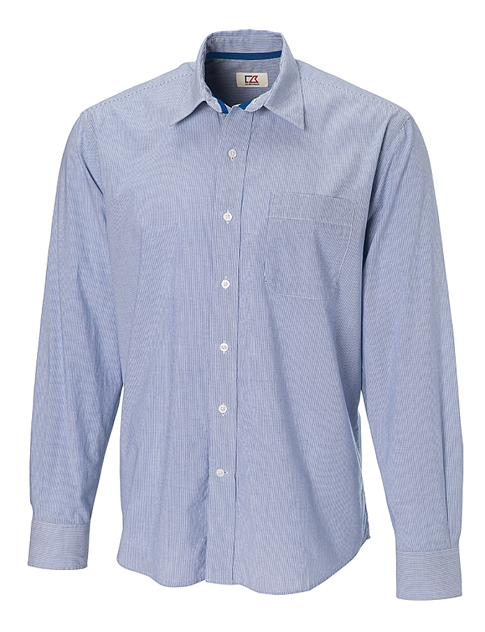 CUTTER & BUCK MCW01835 - Men's L/S Georgetown Stripe Woven