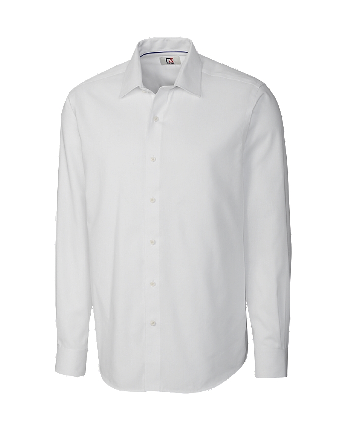 CUTTER & BUCK MCW01879 - Men's L/S Epic Easy Care Mini Herringbone