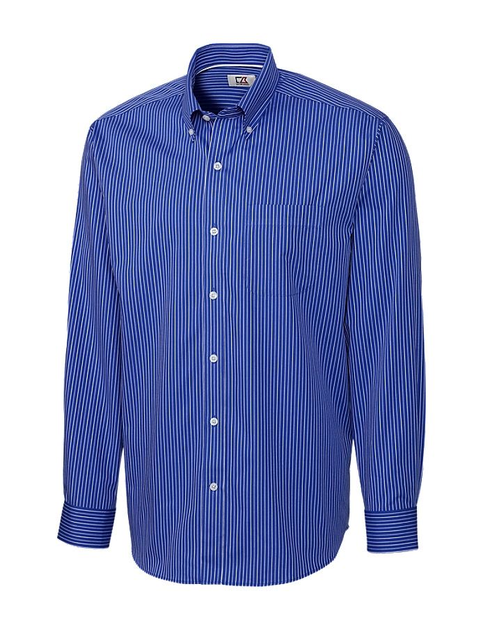 CUTTER & BUCK MCW02056 - Men's L/S New Epic Easy Care Pin Stripe