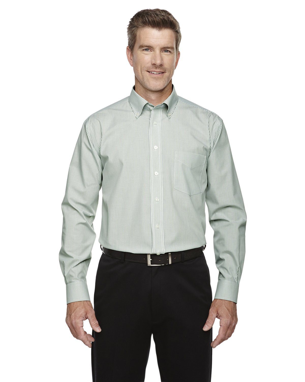 Devon & Jones D645 - Men's Crown Collection Banker Stripe