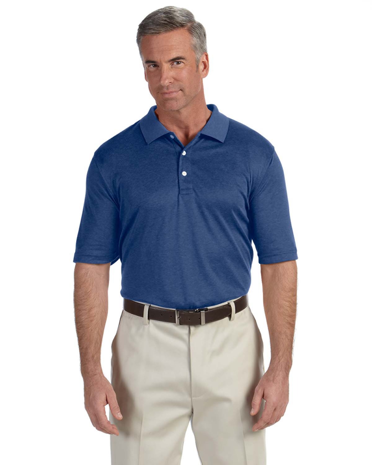 Devon & Jones DG210 - Pima-Tech Jet Pique Heather Polo