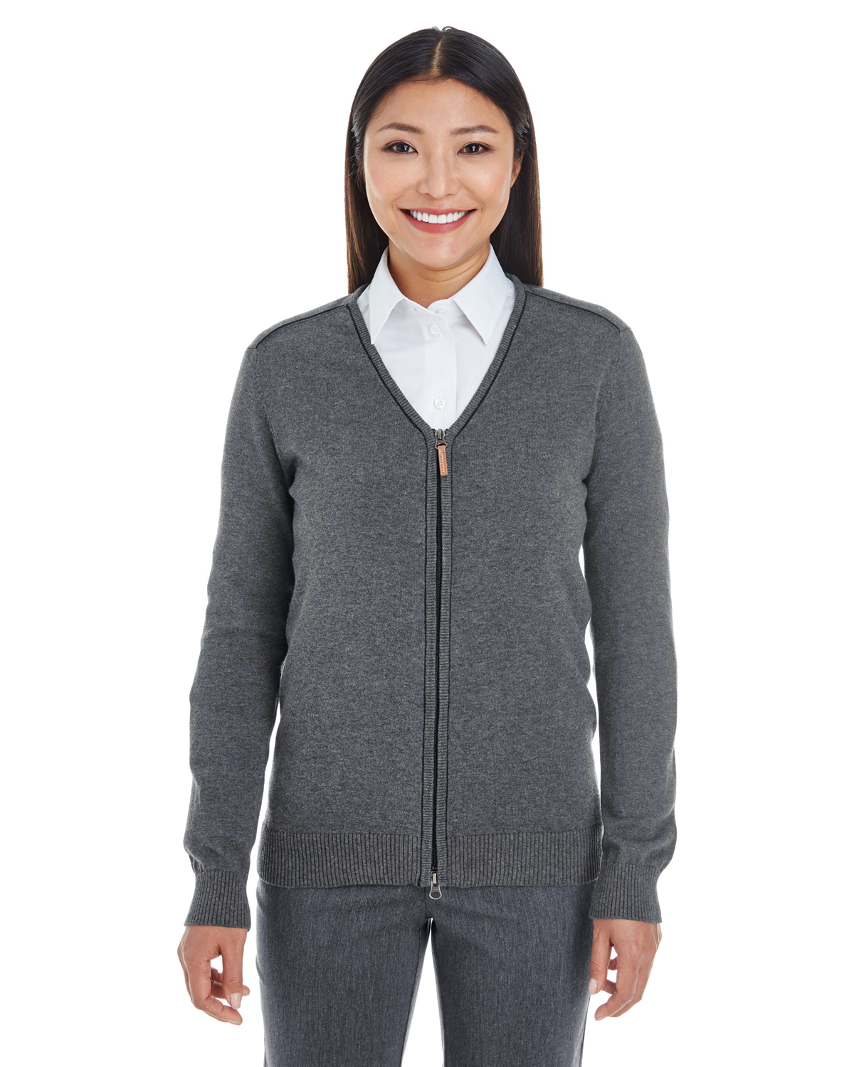 Devon & Jones DG478W - Ladies' Manchester Fully-Fashioned Full-Zip Sweater