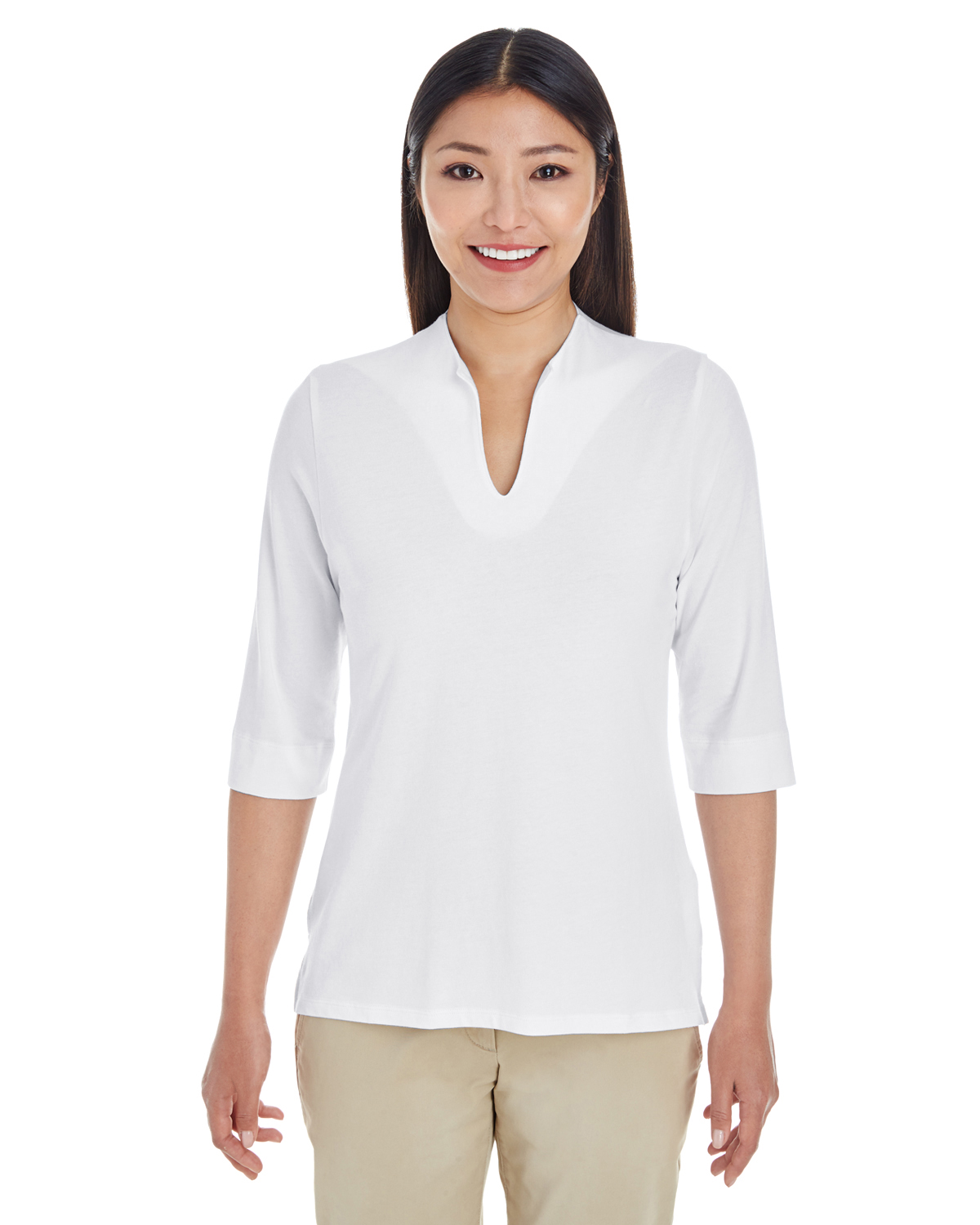 Devon & Jones DP188W - Ladies' Perfect Fit Tailored Open Neckline Top