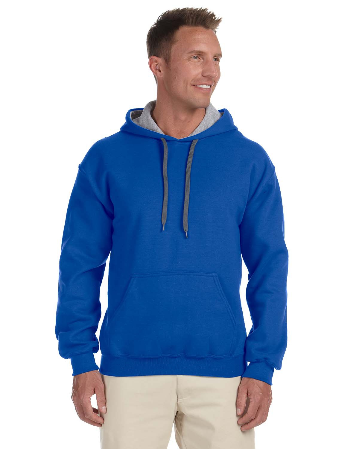 Gildan 185C00 - Heavy Blend Hooded Sweatshirt with Contrast-color Lining