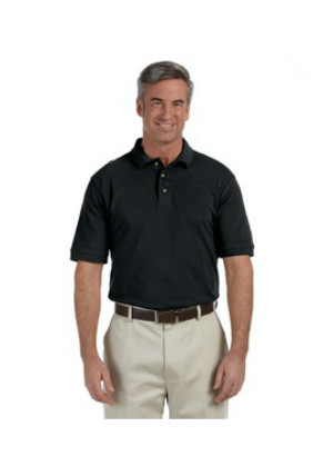 Harriton M200T - Tall 6 oz. Ringspun Cotton Pique Short-Sleeve Polo