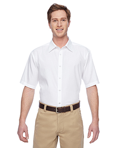 Harriton M545 - Men's Advantage Snap Closure Short-Sleeve Shirt
