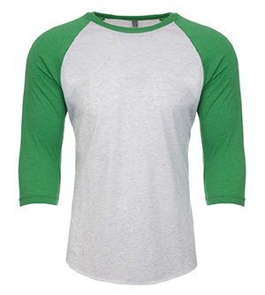 Next Level - Nl6051 Unisex Triblend 3/4 Raglan