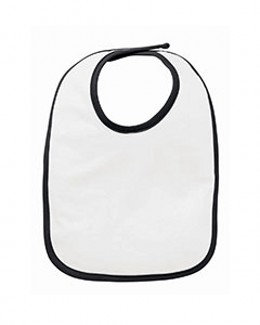Rabbit Skins Drop Ship RS1004 - Infant Jersey Contrast Trim Velcro Bib