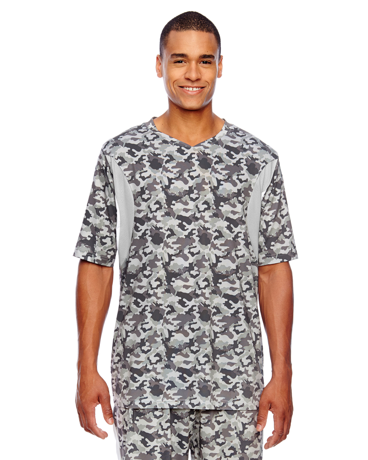 Team 365 TT12 - Men's Short-Sleeve Athletic V-Neck All Sport Sublimated Camo Jersey