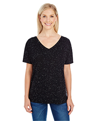 Threadfast Apparel 203FV - Ladies' Triblend Fleck Short-Sleeve V-Neck T-Shirt