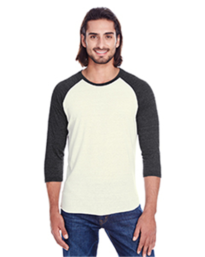 Threadfast 302G - Apparel Unisex Triblend 3/4-Sleeve Raglan