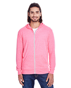 Threadfast Apparel 302Z - Unisex Triblend Full-Zip Light Hoodie