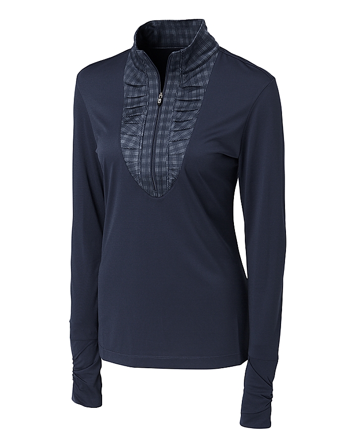 CUTTER & BUCK LCK02459 - Ladies' CB DryTec L/S Bryant Lux Mock