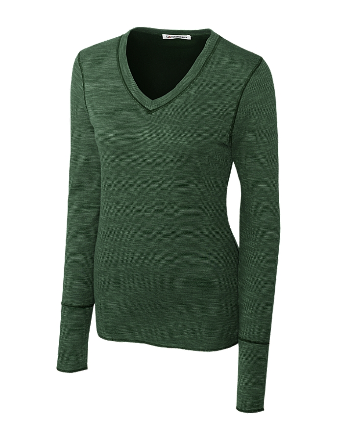 CUTTER & BUCK LCK02469 - Ladies' L/S Reversible Formation Knit