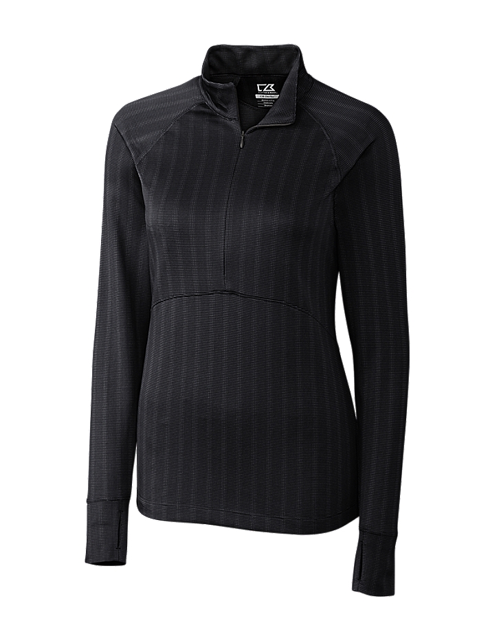 CUTTER & BUCK LCK08644 - Ladies' L/S Hamden Jacquard Half Zip