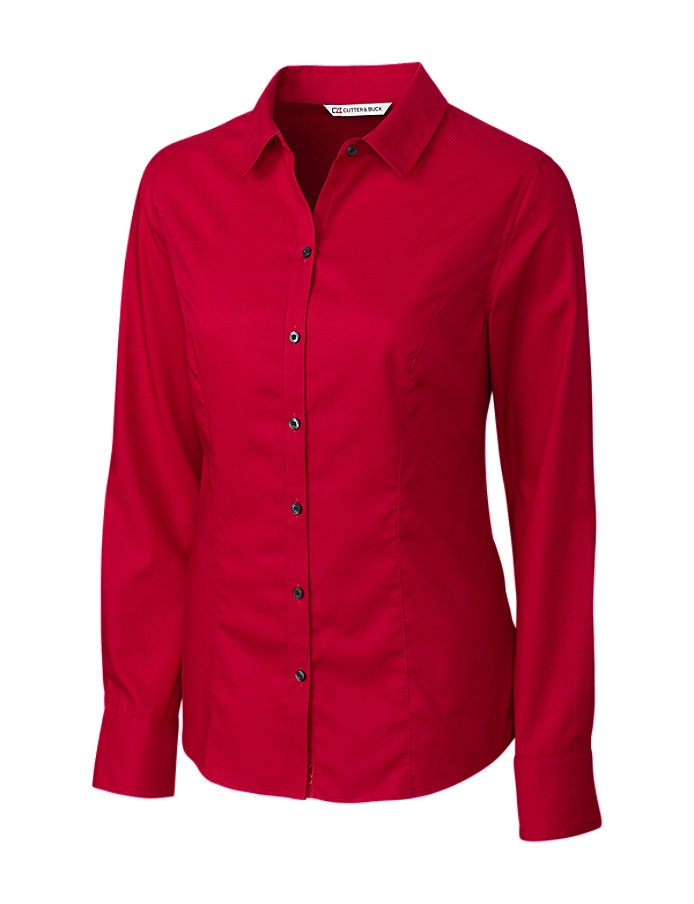CUTTER & BUCK LCW04151 - Ladies' L/S Epic Easy Care Broken Twill