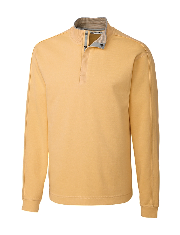 CUTTER & BUCK MCK00851 - Men's Fulltime Pima Snap Placket Overknit