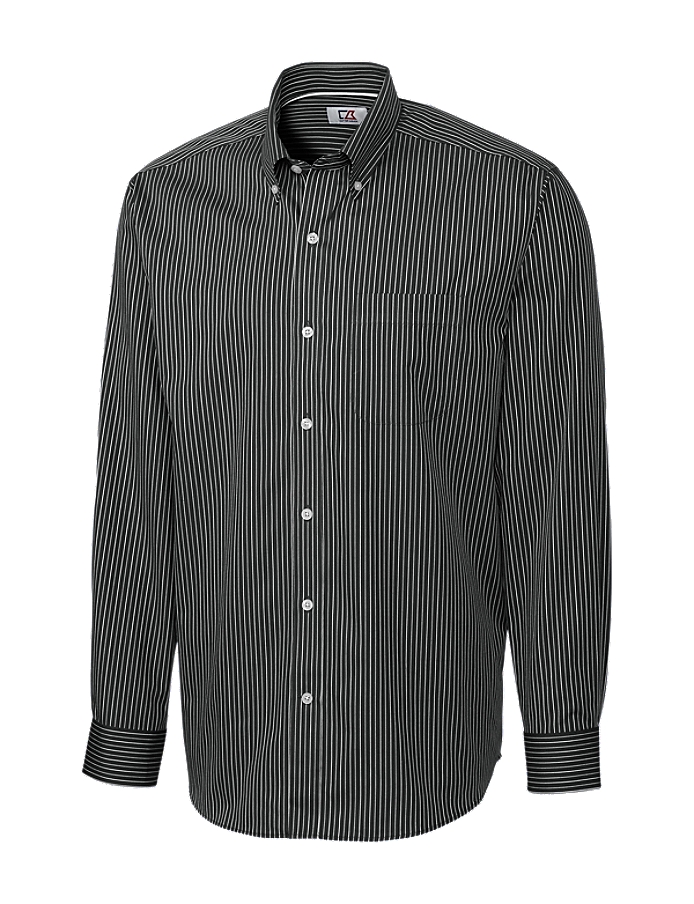CUTTER & BUCK MCW02056 - Men's L/S New Epic Easy Care Pin Stripe