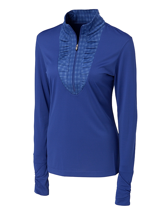 CUTTER & BUCK LCK02459 - Ladies' CB DryTec L/S Bryant Lux Mock