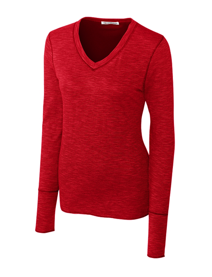 CUTTER & BUCK LCK02469 - Ladies' L/S Reversible Formation Knit