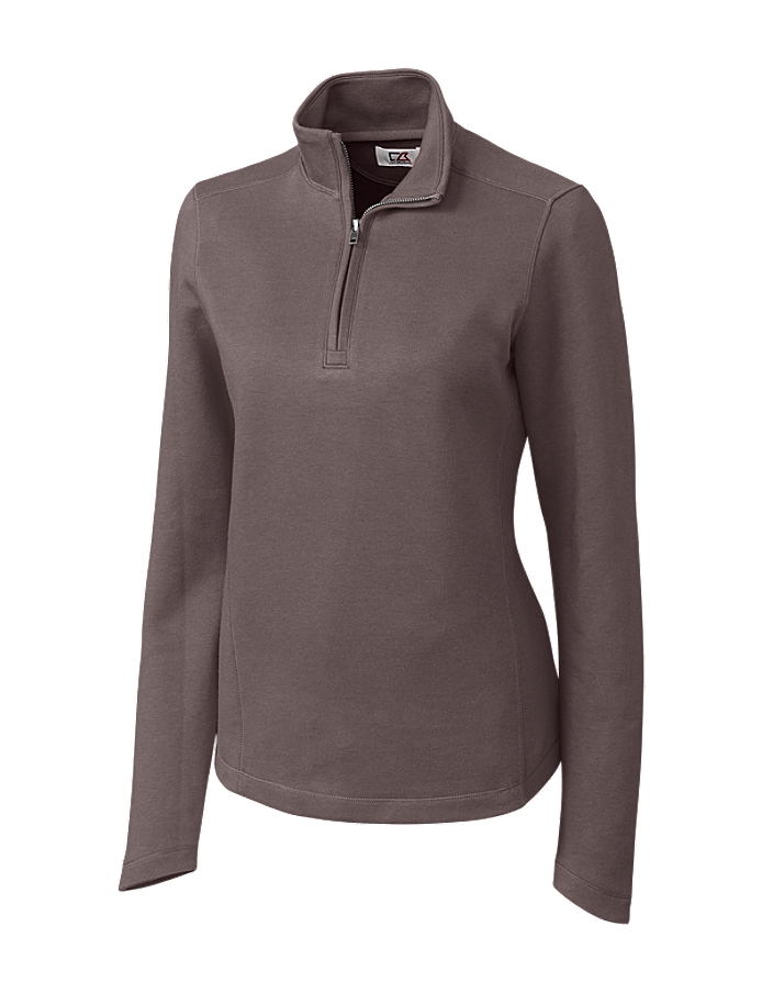 CUTTER & BUCK LCK02585 - Ladies' L/S Decatur Pima Half Zip