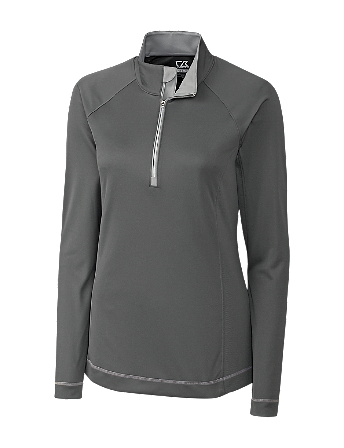 CUTTER & BUCK LCK02592 - Ladies' CB DryTec L/S Evolve Half Zip