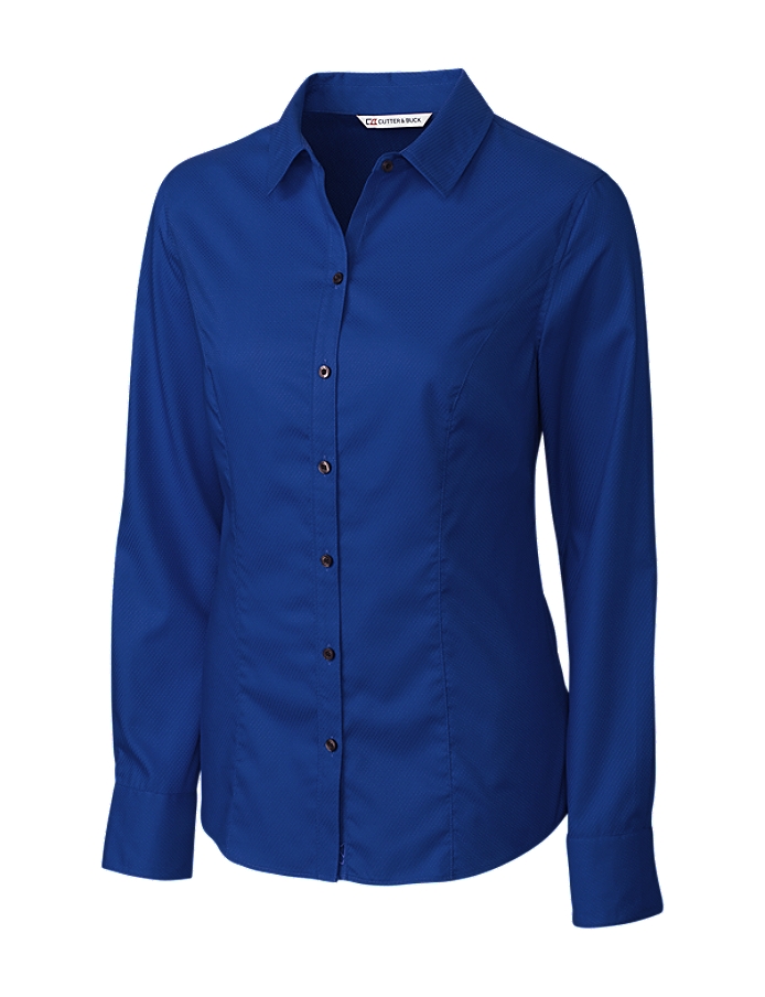 CUTTER & BUCK LCW04151 - Ladies' L/S Epic Easy Care Broken Twill