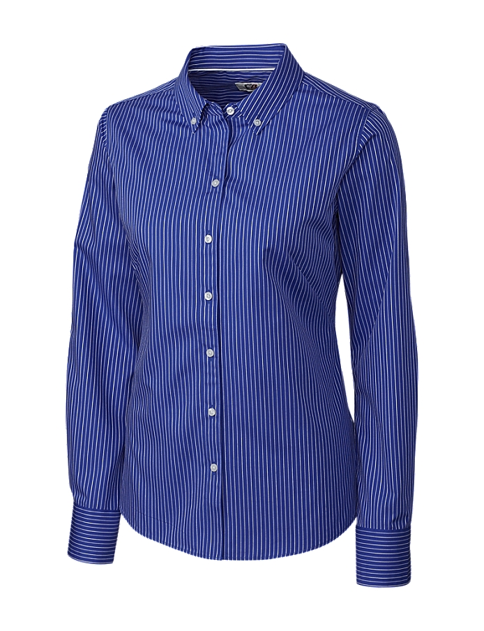 CUTTER & BUCK LCW04152 - Ladies' L/S Epic Easy Care Pin Stripe