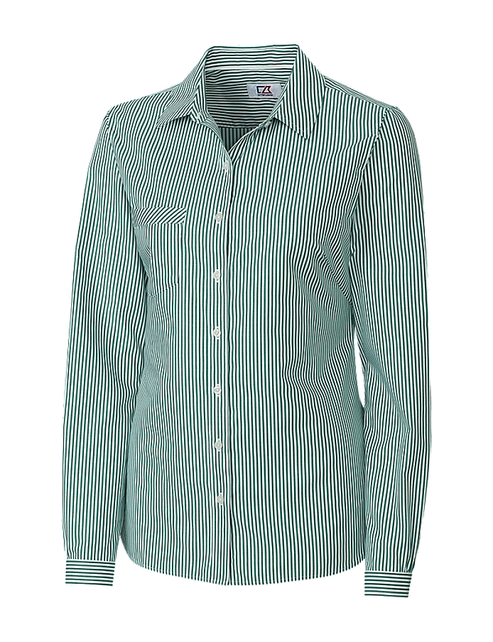 CUTTER & BUCK LCW04154 - Ladies' L/S Epic Easy Care Mini Bengal