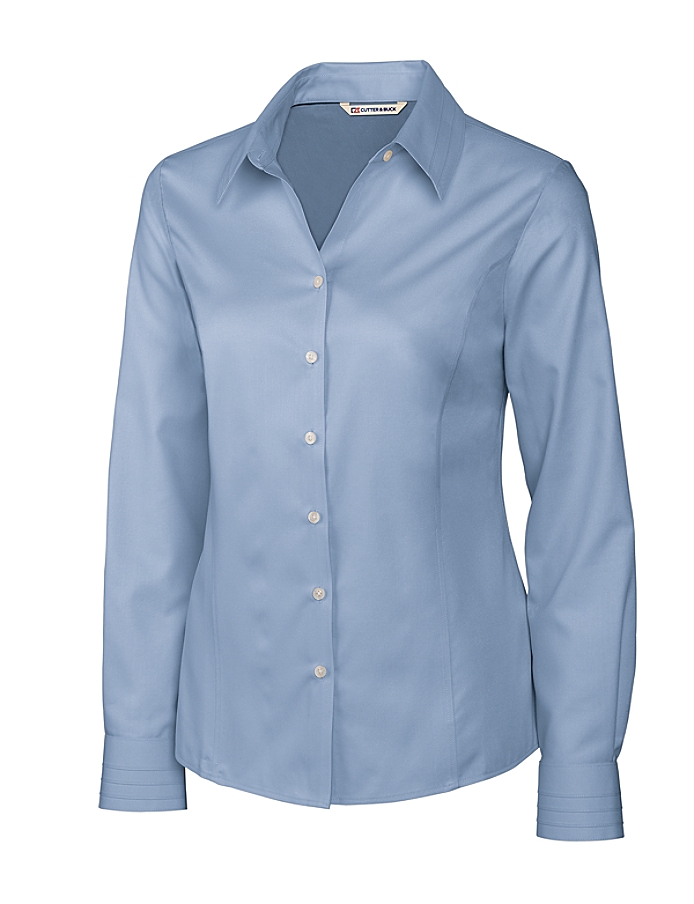 CUTTER & BUCK LCW08394 - Ladies' L/S Epic Easy Care Fine Twill