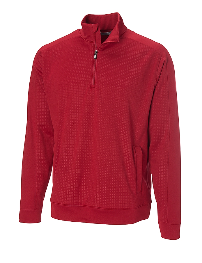 CUTTER & BUCK MCK00662 - Men's CB DryTec Kingsgate Embossed Half Zip