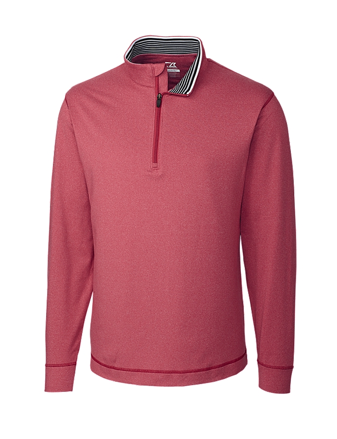 CUTTER & BUCK MCK00710 - Men's CB DryTec L/S Topspin Half Zip