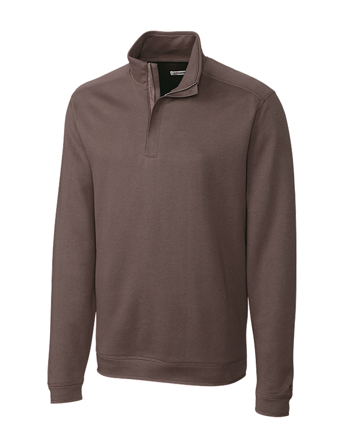 CUTTER & BUCK MCK00985 - Men's L/S Pima Decatur Half Zip