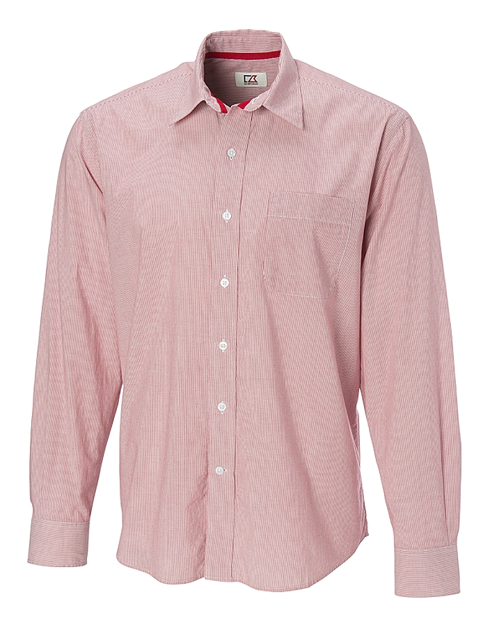 CUTTER & BUCK MCW01835 - Men's L/S Georgetown Stripe Woven