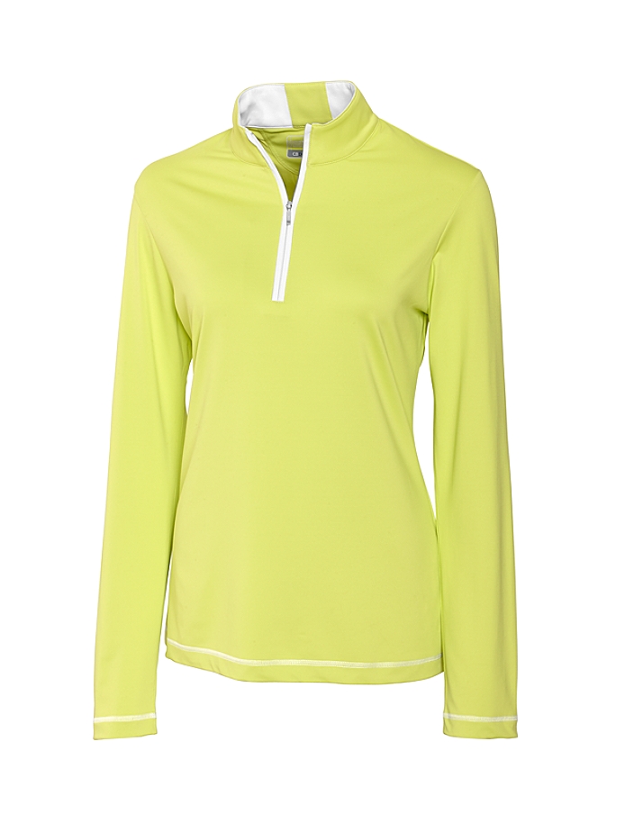 CUTTER & BUCK LCK02367 - Ladies' CB DryTec L/S Choice Zip Mock
