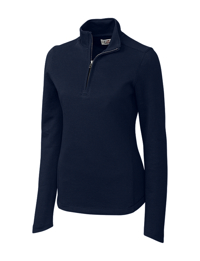 CUTTER & BUCK LCK02585 - Ladies' L/S Decatur Pima Half Zip
