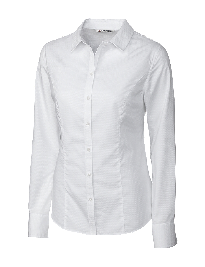 CUTTER & BUCK LCW04151 - Ladies' L/S Epic Easy Care Broken Twill