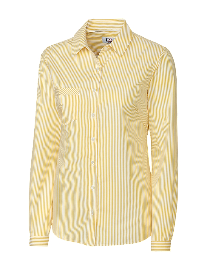 CUTTER & BUCK LCW04154 - Ladies' L/S Epic Easy Care Mini Bengal