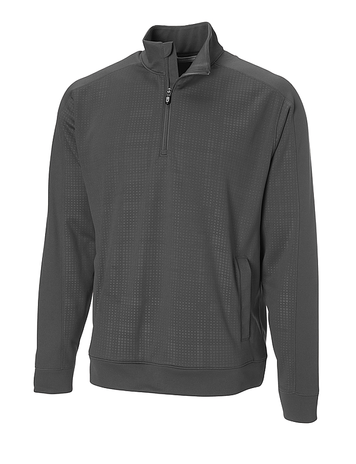 CUTTER & BUCK MCK00662 - Men's CB DryTec Kingsgate Embossed Half Zip