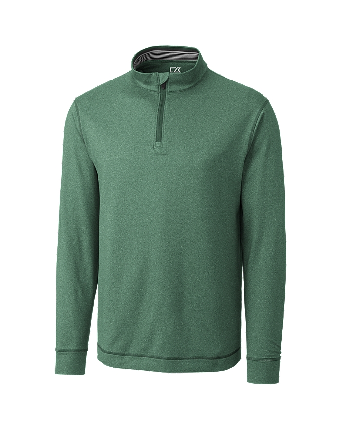 CUTTER & BUCK MCK00710 - Men's CB DryTec L/S Topspin Half Zip