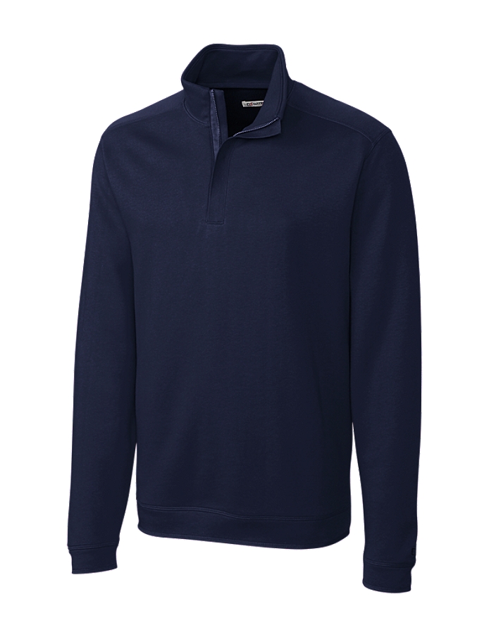 CUTTER & BUCK MCK00985 - Men's L/S Pima Decatur Half Zip